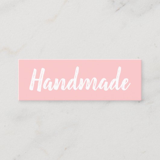 Handgemaakte minimalistische moderne eenvoudige pa mini visitekaartje (Voorkant)