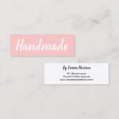 Handgemaakte minimalistische moderne eenvoudige pa mini visitekaartje (Voorkant / Achterkant)