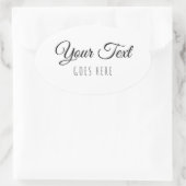 Handgemaakte Modern  Eenvoudig Trendy Eenvoudig Ovale Sticker (Tas)