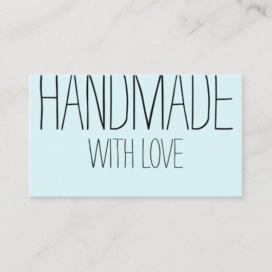 Handgemaakte moderne, eenvoudige trendy handgeschr visitekaartje (Voorkant)