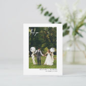 Handgemaakte moderne minimale foto briefkaart (Staand voorkant)