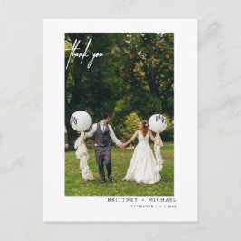 Handgemaakte moderne minimale foto briefkaart