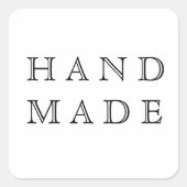 Handgemaakte moderne scriptproduct Sticker (Voorkant)