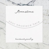Handgemaakte Moonstone Ketting Sieraden Display Ka Informatiekaartje