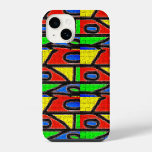 Handgemaakte mozaïek, Schilderen Barcelona Tegels iPhone 14 Hoesje