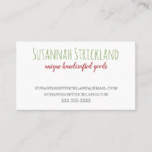 Handgemaakte multikleurencartridge visitekaartje (Voorkant)