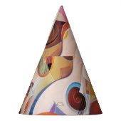 Handgemaakte Muziek Abstract Schilderen Feesthoedjes (Links)