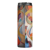 Handgemaakte Muziek Abstract Schilderen Thermosbeker (Achterkant)