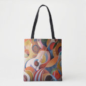 Handgemaakte Muziek Abstract Schilderen Tote Bag (Voorkant)