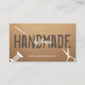 Handgemaakte naaiambachten  karton visitekaartje (Voorkant)
