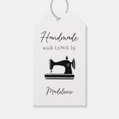 Handgemaakte naaien Artisan Crafter Quilter Label Cadeaulabel (Voorkant)