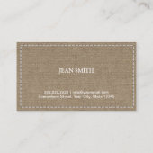 Handgemaakte Naaiende DIY Craft Rustieke Kant & Bu Visitekaartje (Achterkant)