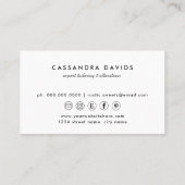 Handgemaakte naald en schroefdraad | Seamstress of Visitekaartje (Achterkant)