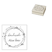 Handgemaakte naam rubberstempel (Gestempeld)
