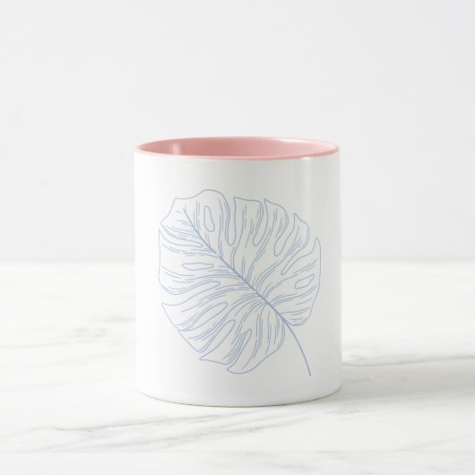 Handgemaakte ontwerp witte mok | Esthetische koffi (Midden)