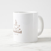 Handgemaakte ontwerp witte mok | Esthetische koffi (Voorkant rechts)