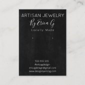 Handgemaakte oorringen — juwelen — Productkaart Visitekaartje (Voorkant)