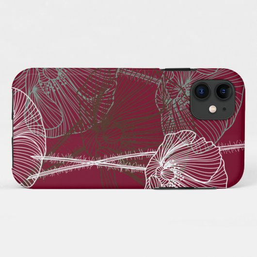 Handgemaakte oppies op Dark Red Hoesje-Mate iPhone Case-Mate iPhone Case (Achterkant (horizontaal))