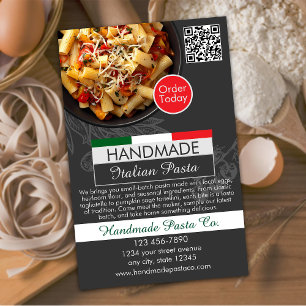 Handgemaakte Pasta Winkel Flyer
