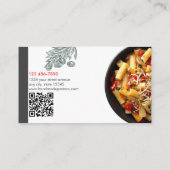 Handgemaakte Pasta Winkel Visitekaartje (Achterkant)