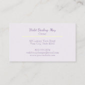 Handgemaakte Pastel Groene Breien of Garen Craft Visitekaartje (Achterkant)