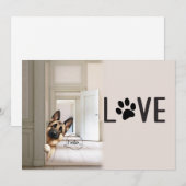 Handgemaakte Peek-a-boo Dog Kaart (Voorkant / Achterkant)
