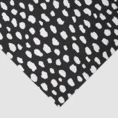 Handgemaakte penseelstreken van het polka punt (zw tissuepapier (Detail)