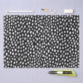 Handgemaakte penseelstreken van het polka punt (zw tissuepapier (Craft)