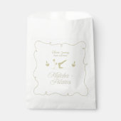 Handgemaakte pilates baby shower bedankzakje (Voorkant)