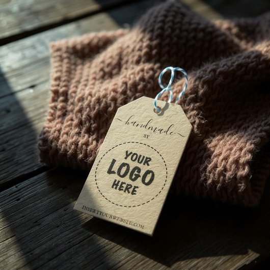 Handgemaakte Prijs Hang Label Uw Logo Kraft Prijs Cadeaulabel