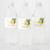 Handgemaakte Product Wrap Around Label Lemon Waterfles Etiket (Flessen)