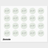 Handgemaakte  productafdruk Trendy florale afdruk Ronde Sticker (Vel)