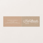 handgemaakte producten kraft gevouwen qr code visitekaartje (Buitenkant ongevouwen)