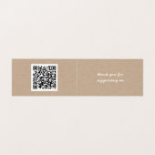 handgemaakte producten kraft gevouwen qr code visitekaartje (Binnenkant ongevouwen)