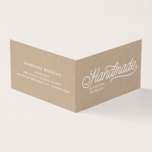 Handgemaakte Producten Kraft Gevouwen Visitekaartj Visitekaartje