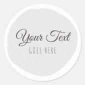 Handgemaakte producten met eenvoudige weergave ronde sticker (Voorkant)