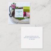 Handgemaakte producten voor artisanweekmakers vierkante visitekaartje (Voorkant / Achterkant)