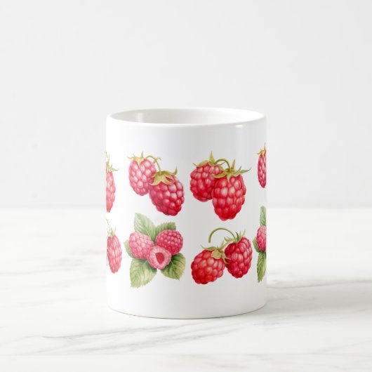 Handgemaakte Raspberry Art mok (Center)