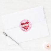 Handgemaakte Raspberry Jam Ronde Sticker (Envelop)