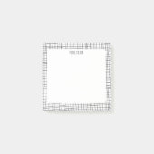 Handgemaakte rasterlijnen op maat van het aangepas post-it® notes (Voorkant)