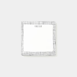 Handgemaakte rasterlijnen op maat van het aangepas post-it® notes