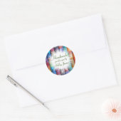 Handgemaakte Ronde Sticker (Envelop)