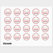 Handgemaakte roze limonade suiker scrub ronde sticker (Vel)