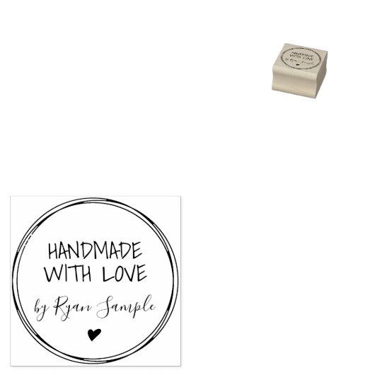 Handgemaakte rubber stempel (Gestempeld)
