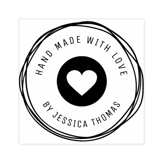 Handgemaakte rubber stempel (Afrduk)