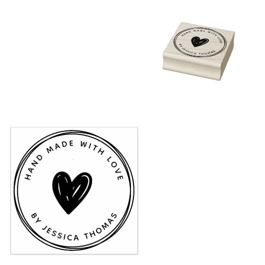 Handgemaakte rubber stempel (Gestempeld)