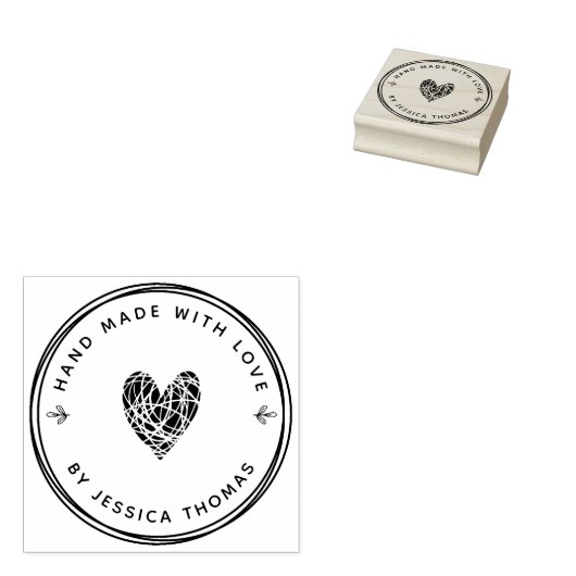 Handgemaakte rubber stempel (Gestempeld)