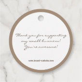 Handgemaakte Rustieke Natuurlijke Papier Eenvoudig Bedankjes Labels (Achterkant)