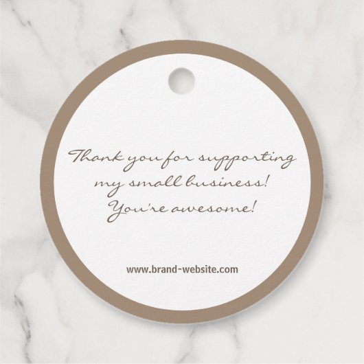 Handgemaakte Rustieke Natuurlijke Papier Eenvoudig Bedankjes Labels (Achterkant)