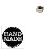 Handgemaakte Ruw Vintage Cirkel Rubberstempel (Gestempeld)